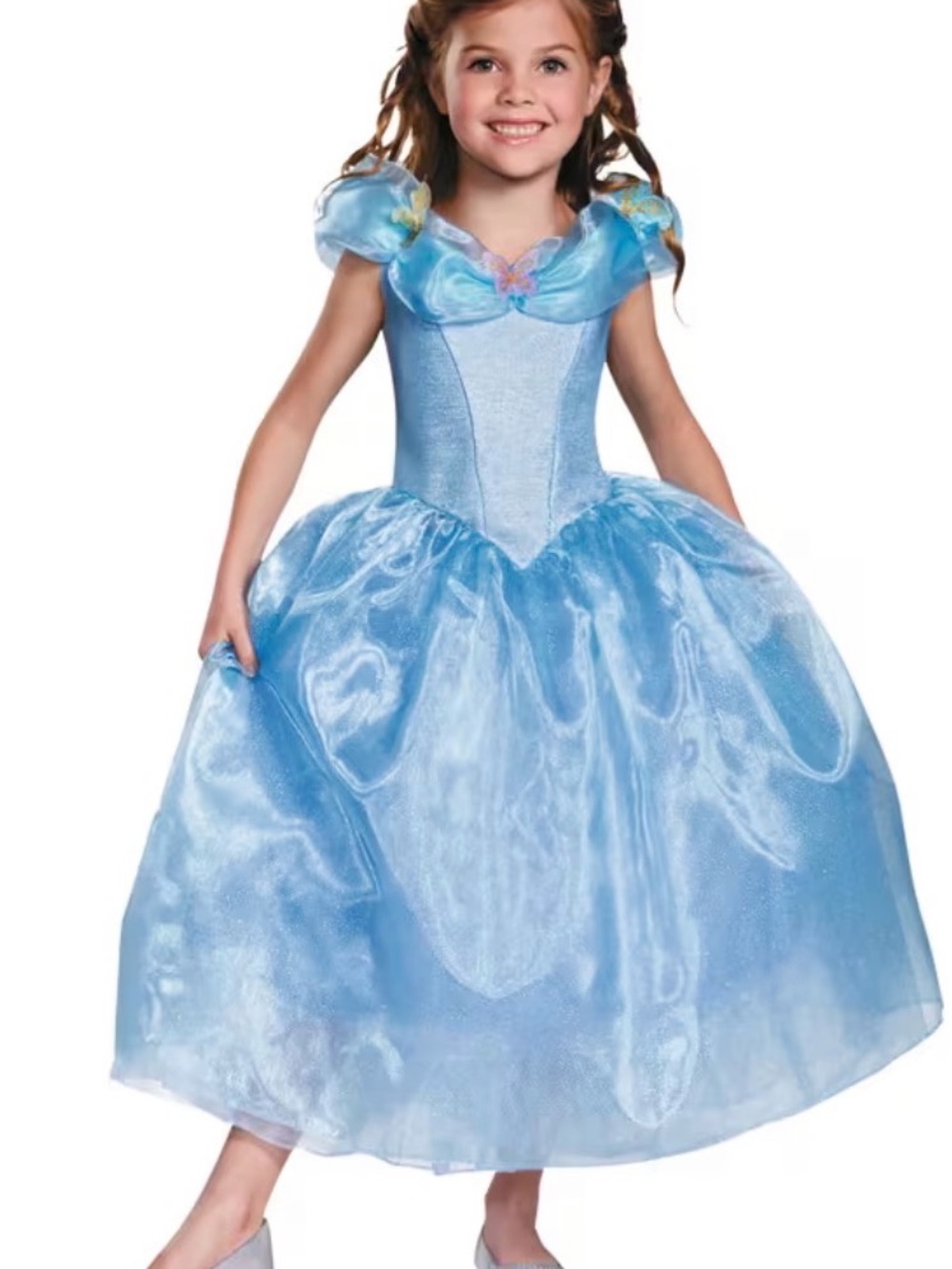 NWT- Disney Cinderella Dress Costume - Small 4-6